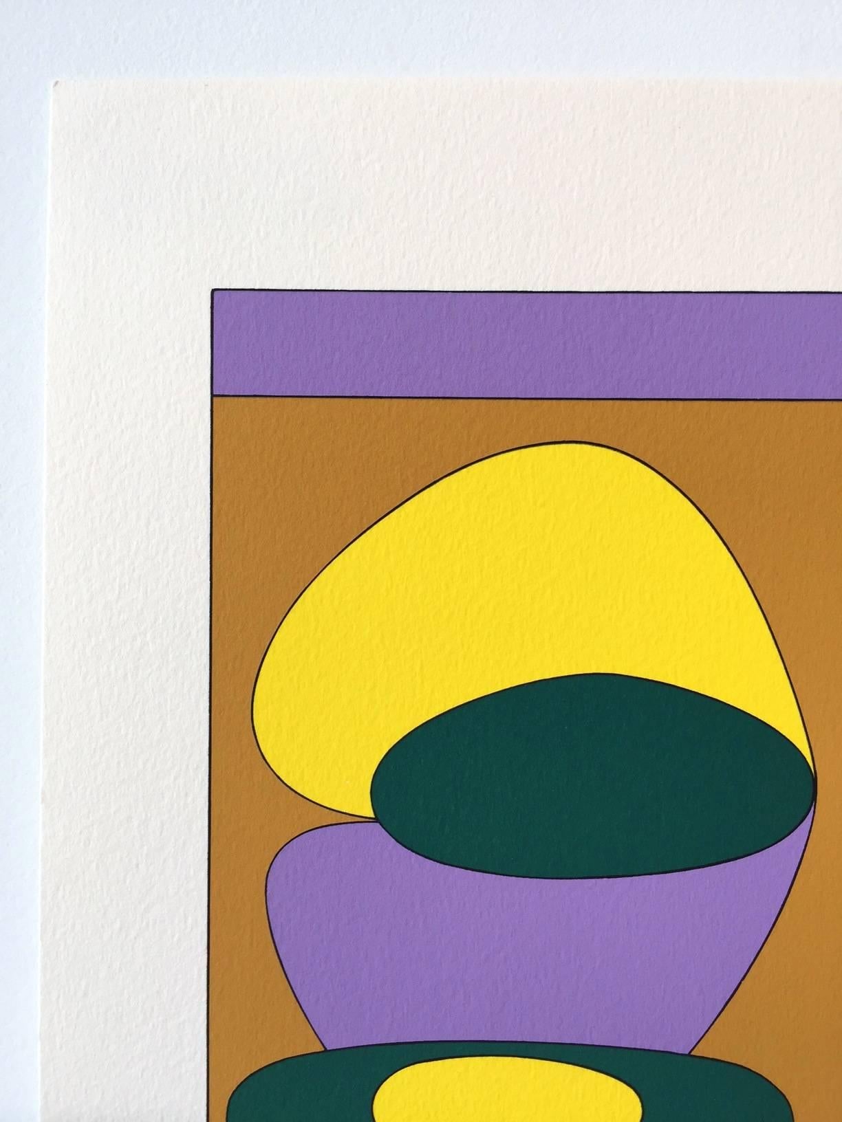 Kris-Bille, da Ion Album - Abstract Print Beige di Victor Vasarely