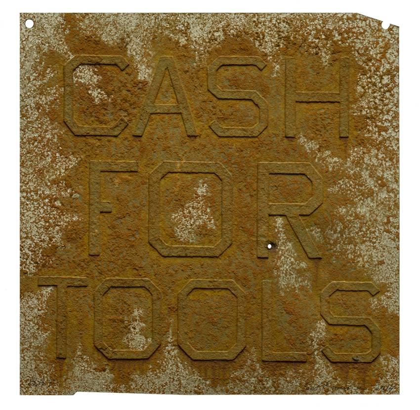Ed Ruscha Landscape Print – Cash für Werkzeuge 2