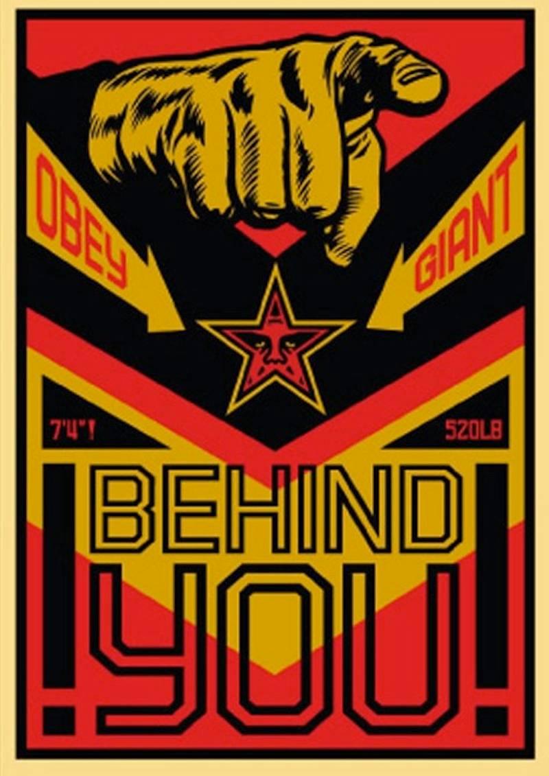 Behind You - Print by Shepard Fairey