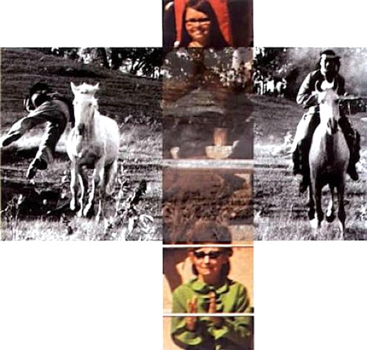 Intersection Series - Person On Horse And Person Falling From Horse - Print by John Baldessari