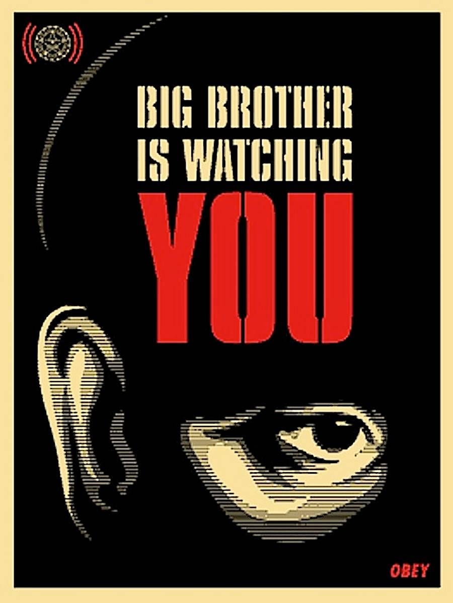 Big Brother is Watching You - Print by Shepard Fairey