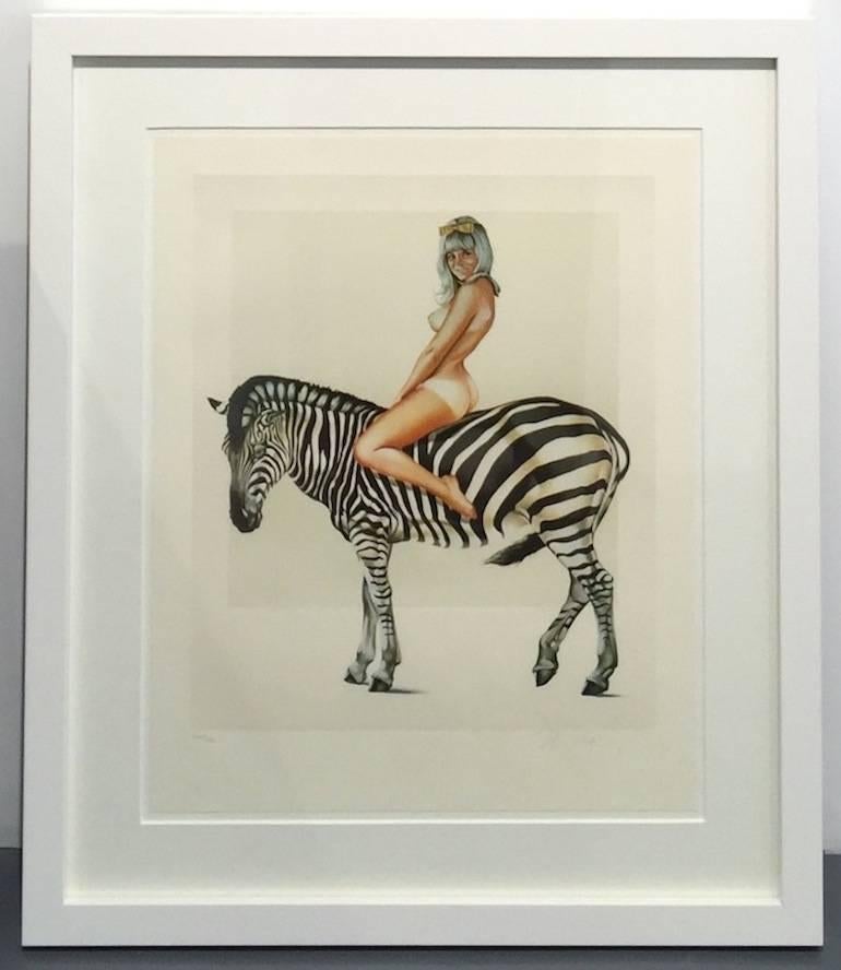 Zebra - Print by Mel Ramos