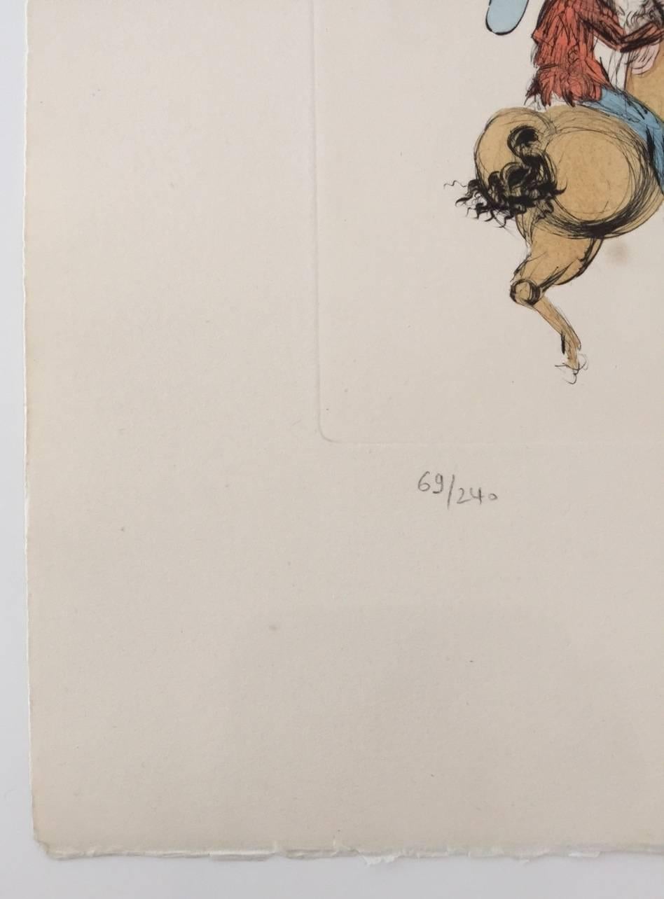 La Mort: „Masque De La Mort“ (Surrealismus), Print, von Salvador Dalí