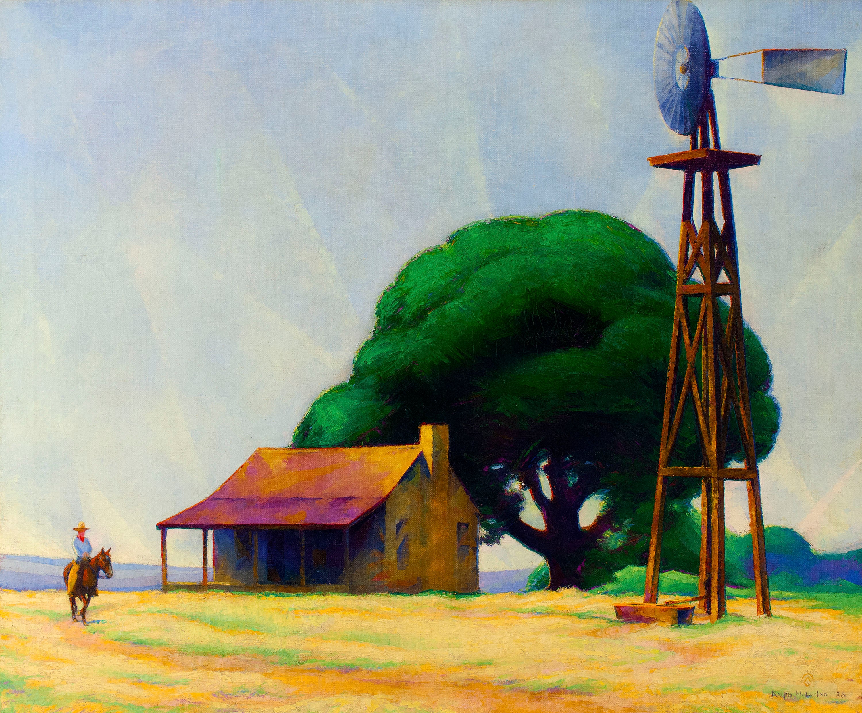 Ralph D Mclellan Rider On The Ranch San Marcos Texas For Sale