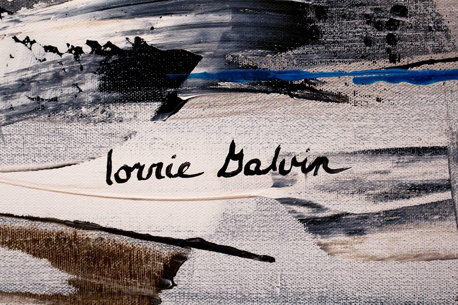 My Old Barn - Abstract Painting by Lorrie Galvin