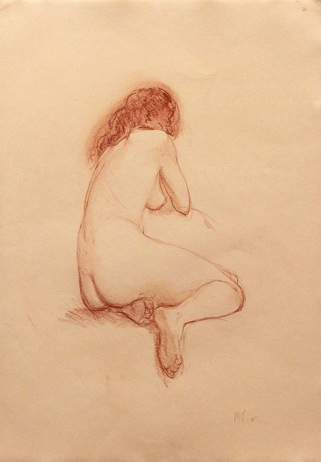 Matthew Collins Nude - Back Study