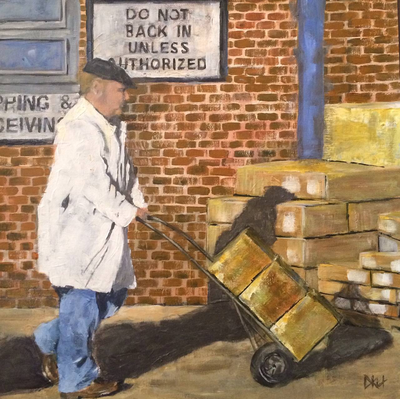On Fulton Market - No.88 - Painting by Debra Henrichs