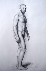 Naturalistic Nude Drawings and Watercolours