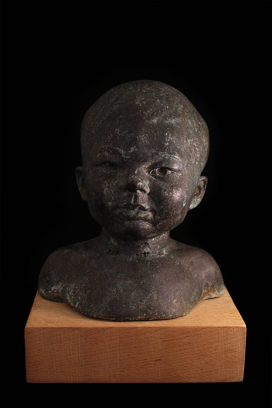 Matthew Collins Figurative Sculpture - Boy