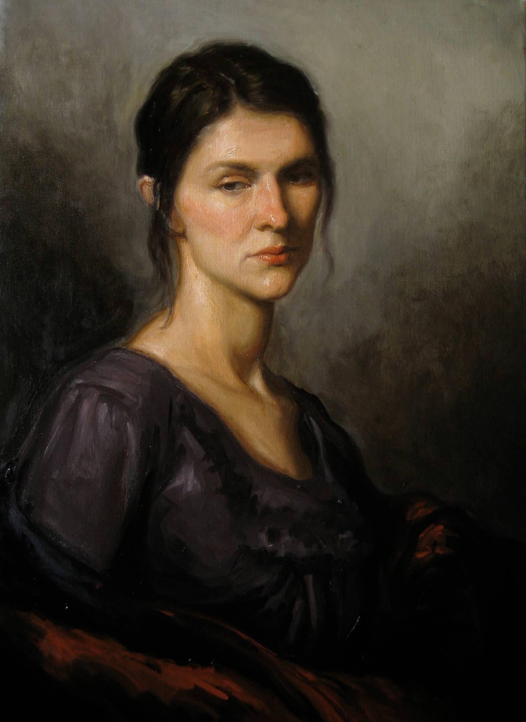 Matthew Collins Portrait Painting - The Slavic Girl