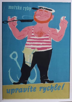Original Vintage advertising poster - 'Upravite rychle'