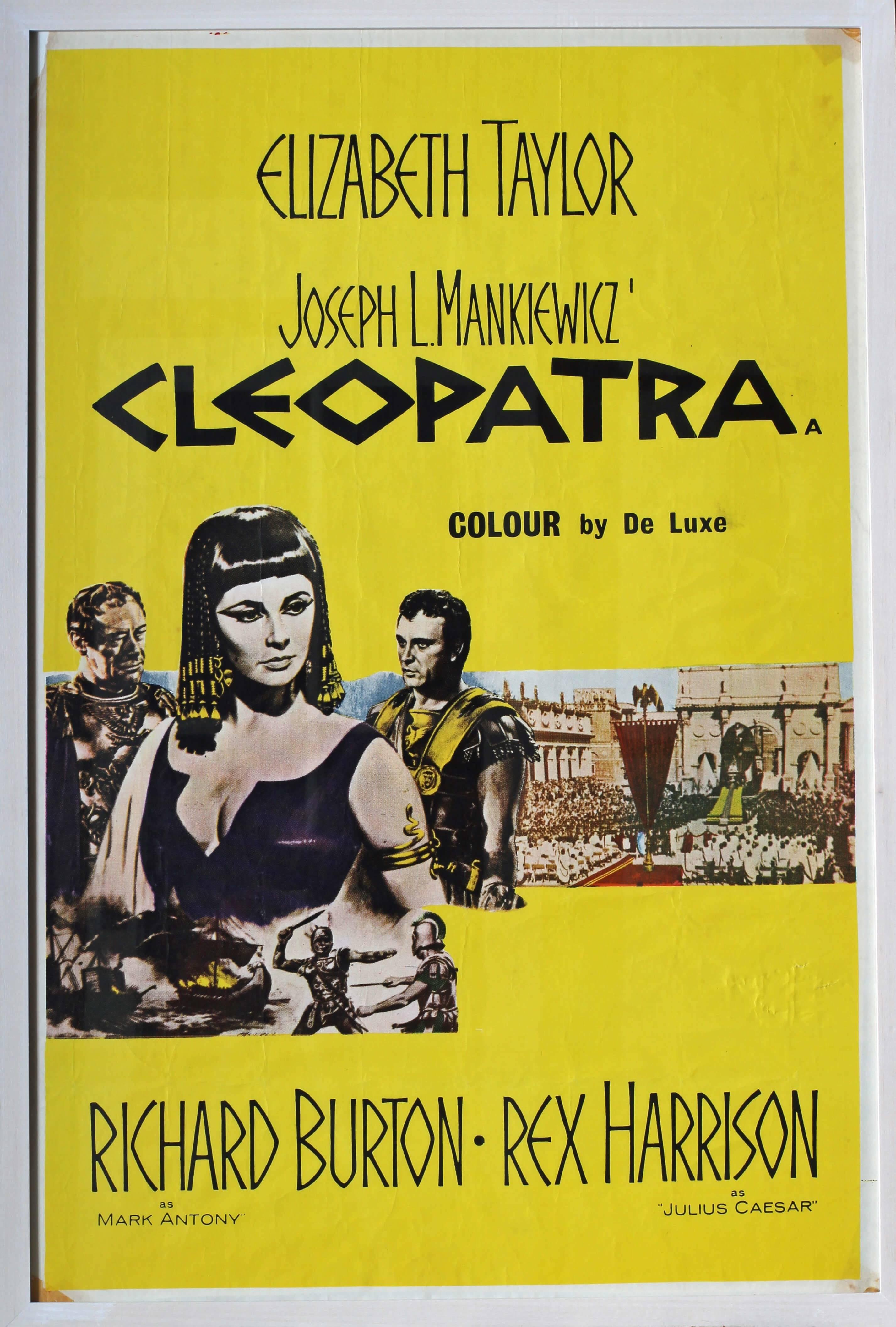 Unknown Figurative Print - Original film poster of ‘Cleopatra’ starring Elizabeth Taylor and Richard Burton