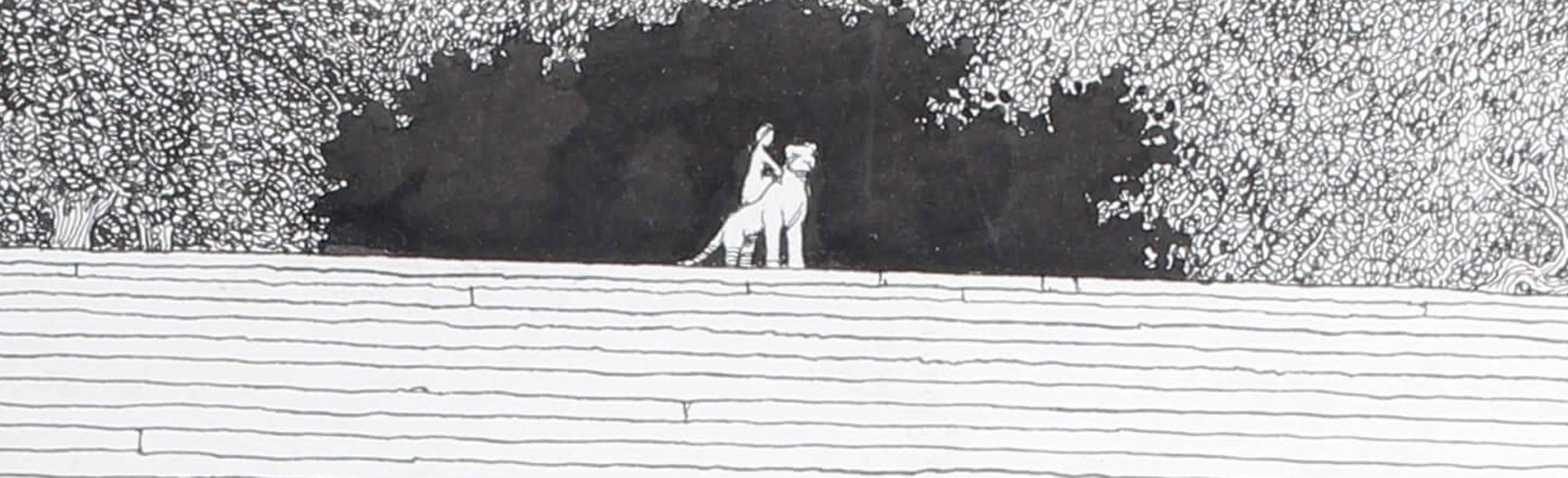 Un dessin original britannique du 20ème siècle de l'illustrateur britannique Heath Robinson - Art de William Heath Robinson