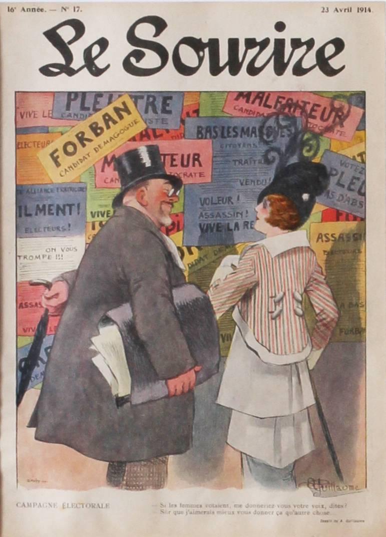 Set of 9 original magazine covers for the French Belle Epoque Publication ‘Le So 1