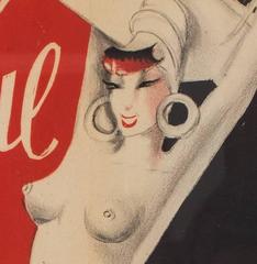 La Revue des Folies Bergere, signed by M. Gyarmathy (Miss Bluebell), 1951