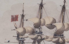 HMS Britannia and HMS Malelina entering Milos Harbour