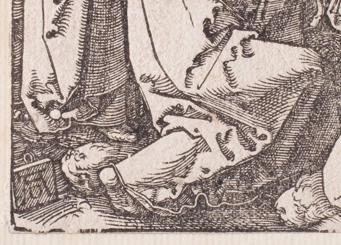 The Ascension - Beige Figurative Print by Albrecht Dürer
