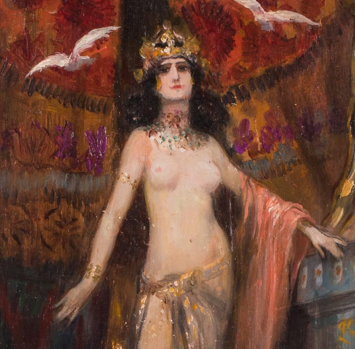 Sémiramis, The Queen of Assyria - Painting by Georges Antoine Rochegrosse