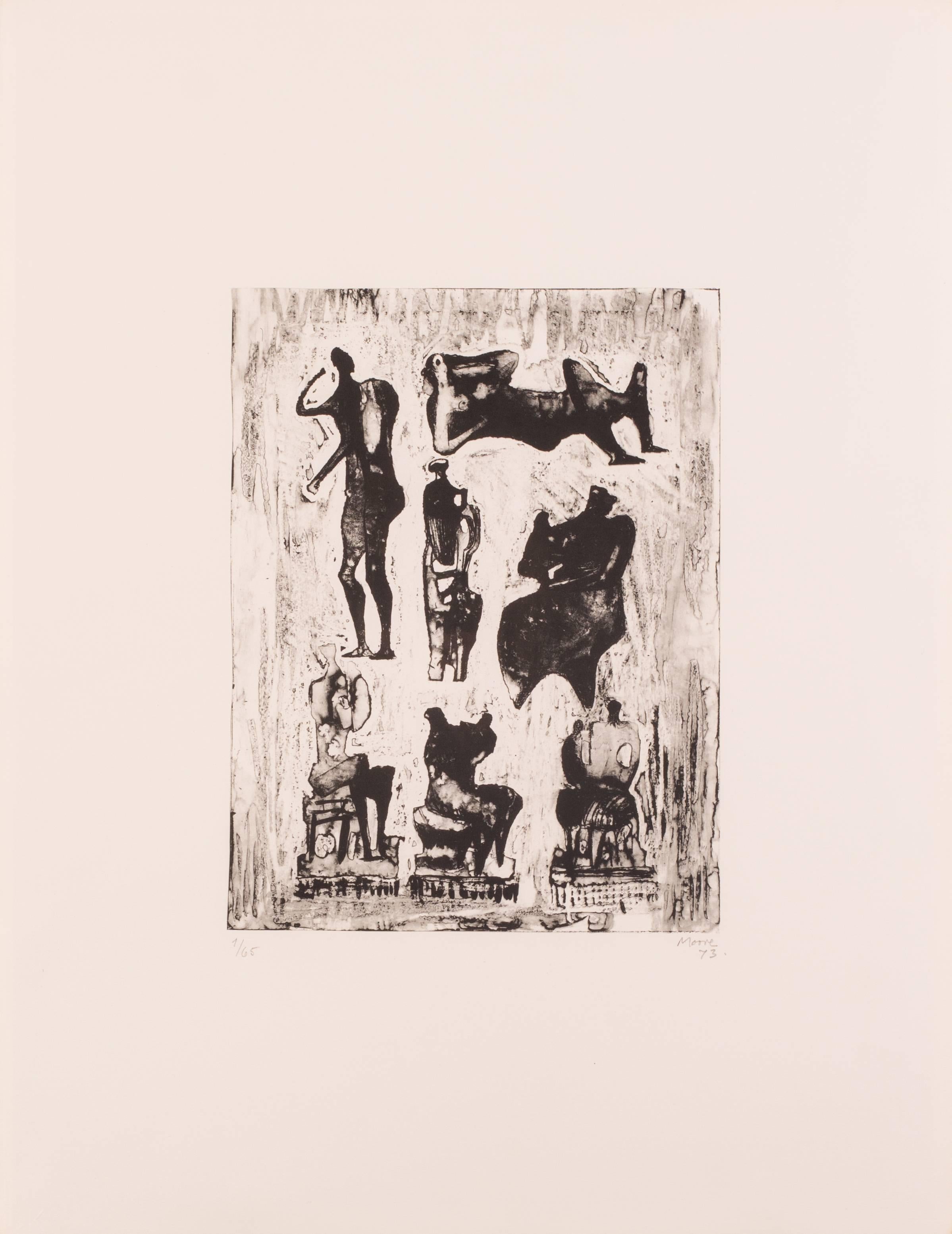 7 Sculptural Ideas - Print by Henry Moore