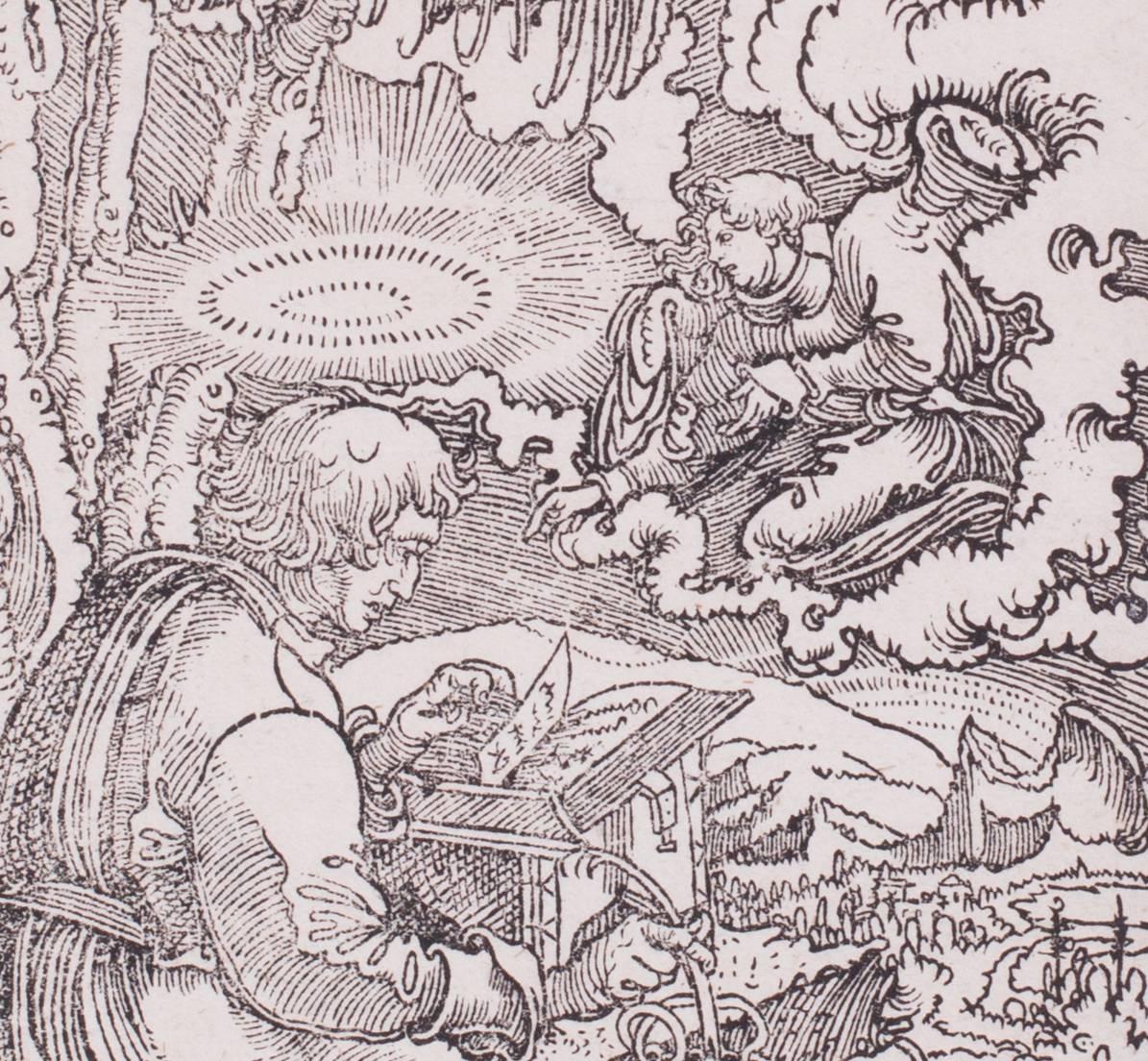 Matthew the Evangelist (Mévangéliste) - Print de Georg Lemberger