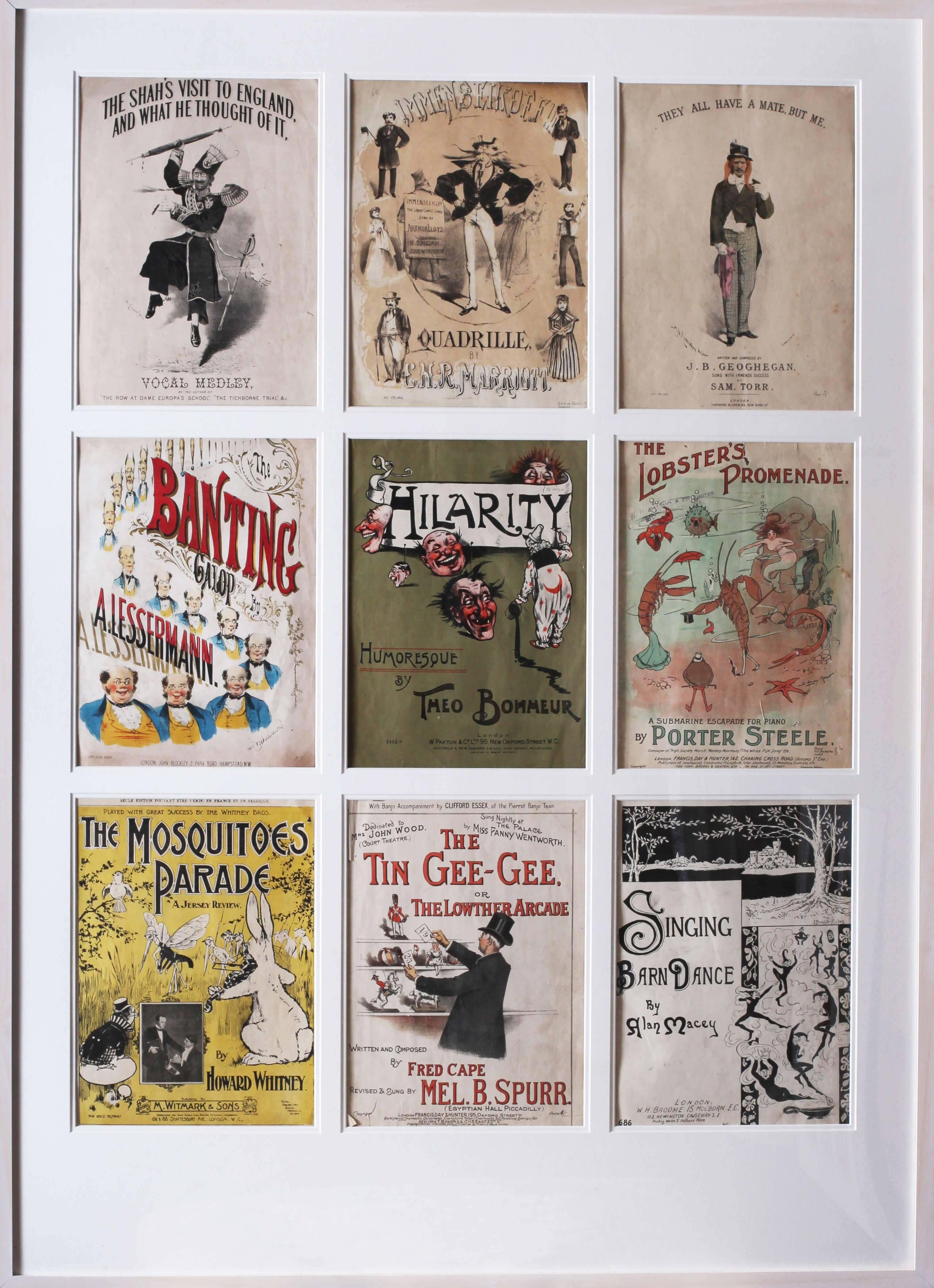 Original British sheet music covers from the early 19th Century
