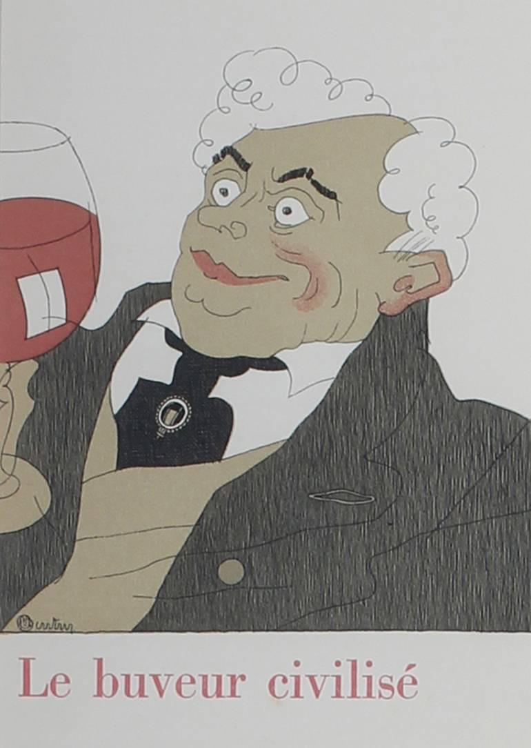 l'art de boire le vin poster