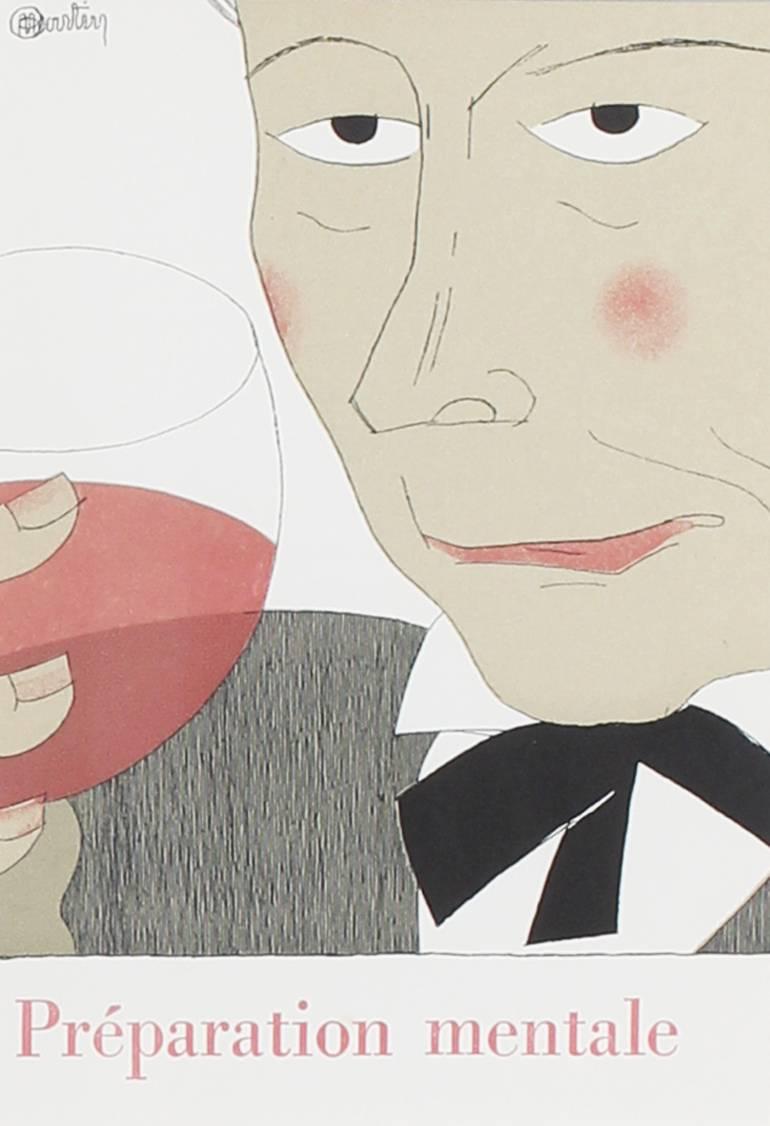 Illustrations from the rare and sort after book ‘L’art de boire’ from the series ‘Monseigneur le Vin’ with designs by Charles Martin.
These wonderful lithographs illustrate the process of uncorking a bottle to drinking it. 
