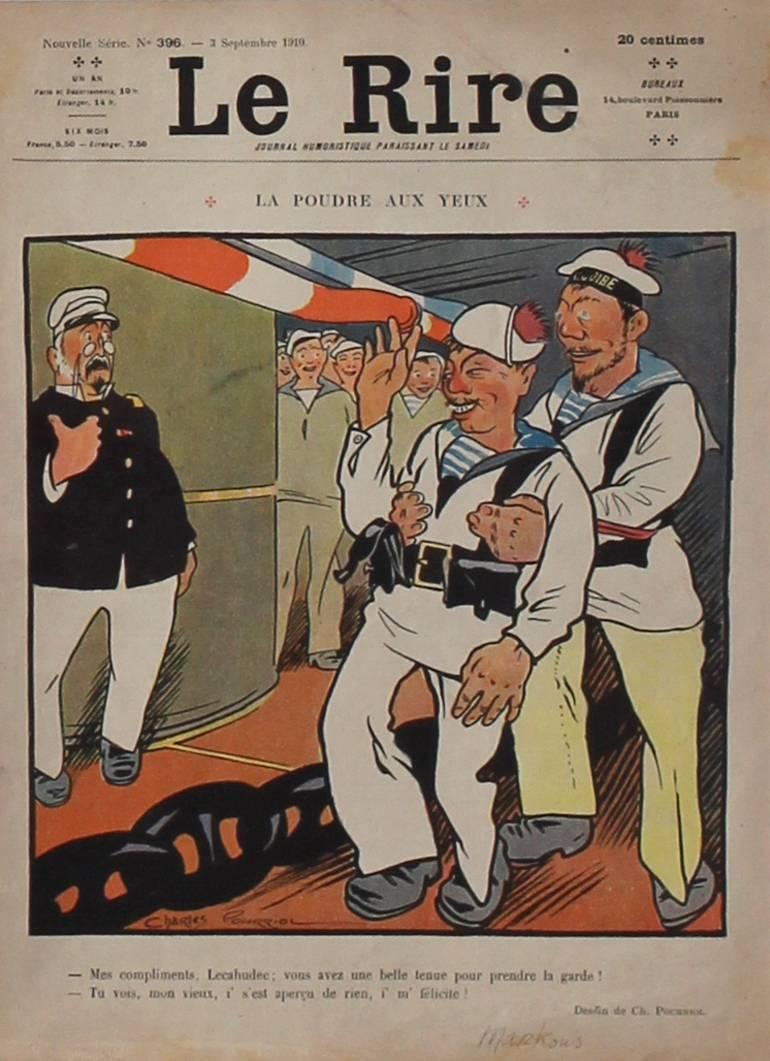 Set of 9 original magazine covers from the French publication 'Le Rire' 4