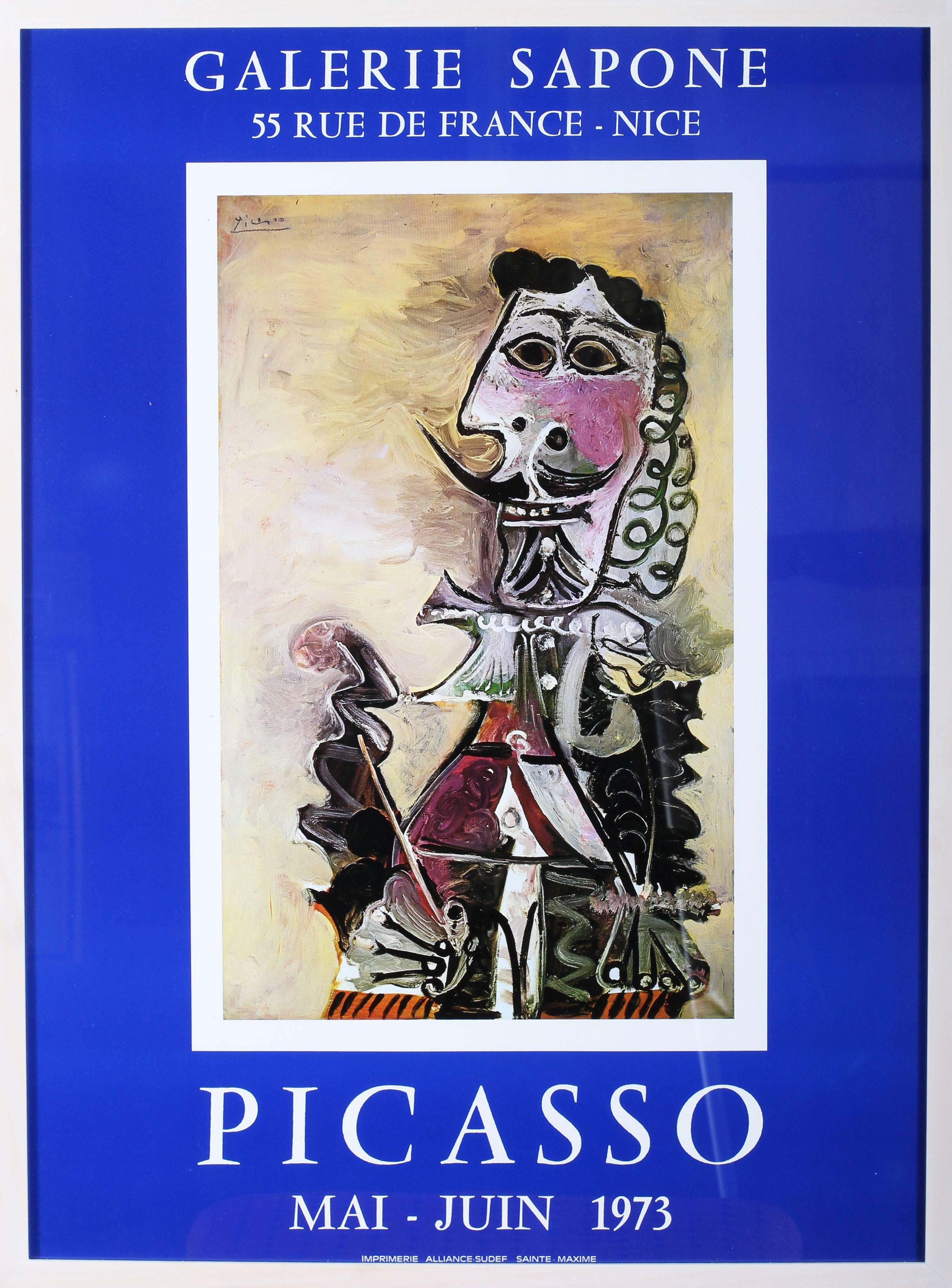 (after) Pablo Picasso Figurative Print - Picasso, Galerie Sapone, 1973