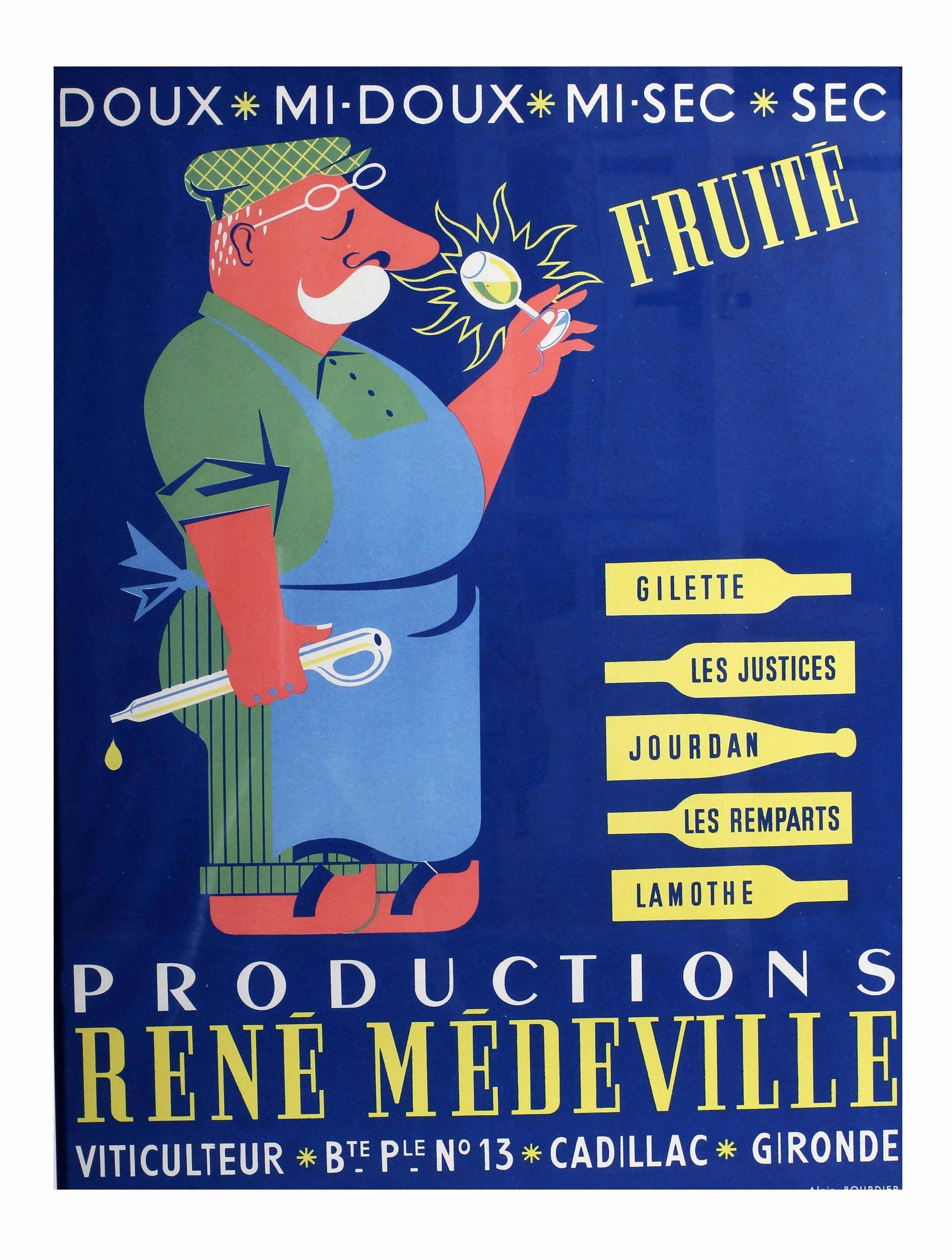 Unknown Figurative Print - An original vintage drink advertising poster