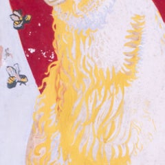 20th Century French, 'Pair of rams still life, Post Impressionist, tempera