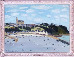 Französisches postimpressionistisches Gemälde aus dem 20. Jahrhundert mit der Ansicht von Cancale in der Bretagne, Frankreich