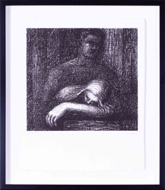 Henry Moore OM CH FBA, lithographie signée et numérotée, « Lullaby », tirée du recueil *Auden Poems*
