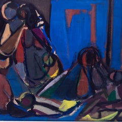 La Deposizione dalla croce, Marcel Mouly, metà del XX secolo, guazzo, post-impressionista