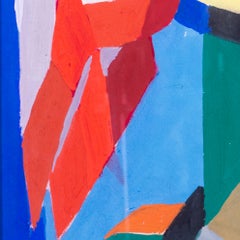 Nature morte, Marcel Mouly, milieu du XXe siècle, gouache, postimpressionniste