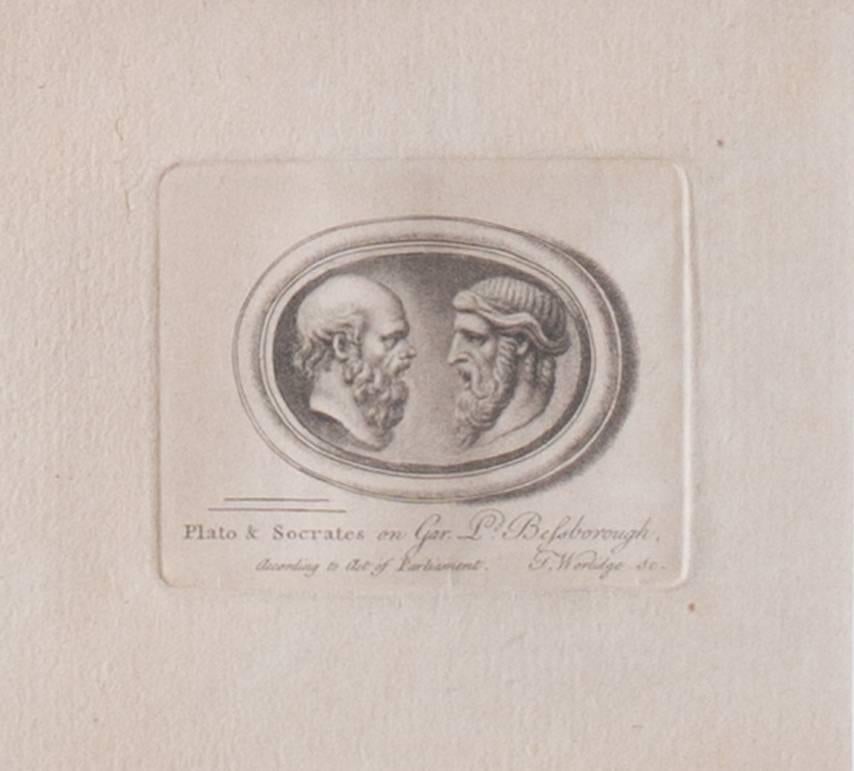 5 intaglio engravings with accompanying letter, 1765 from Mr Worlidge of Bath 2