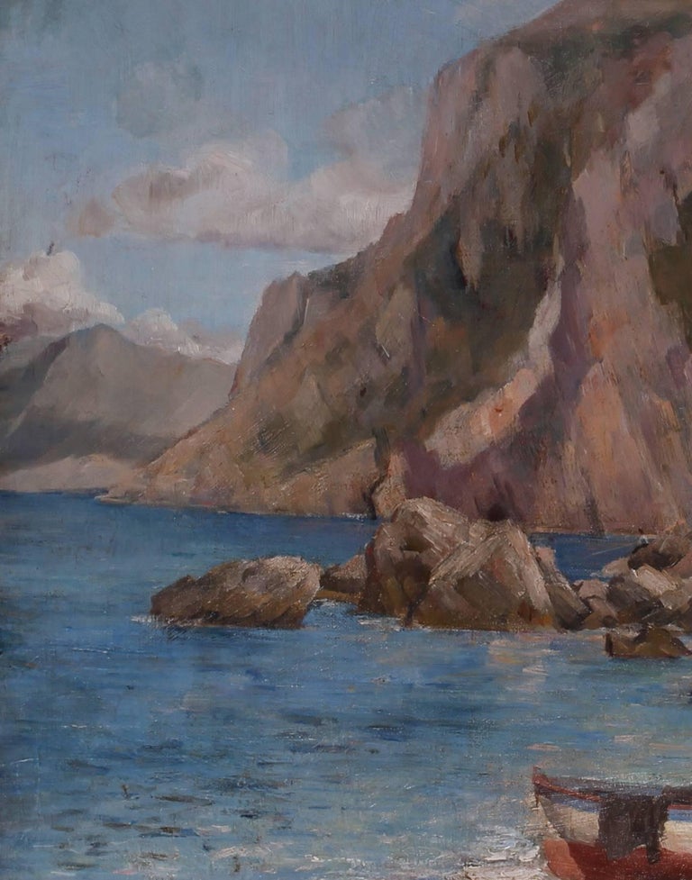 Augustus Tulk The Beach at Capri, Italy, a wonderful late 19th