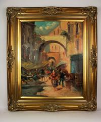19th C Italian Street Scene