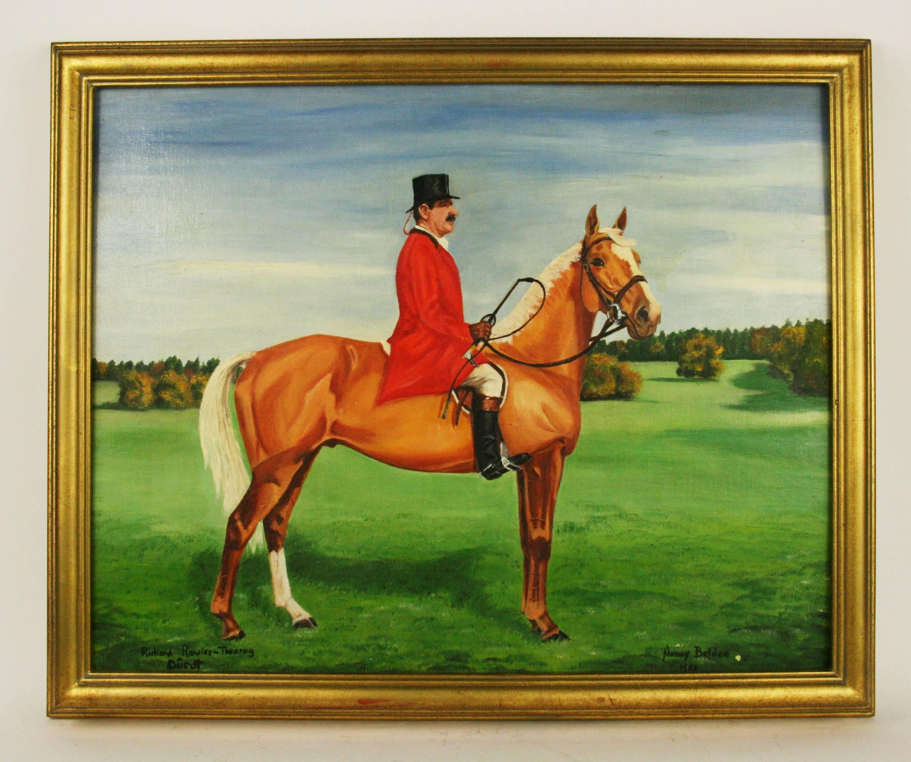 Unknown Animal Painting - Englishman on Horseback