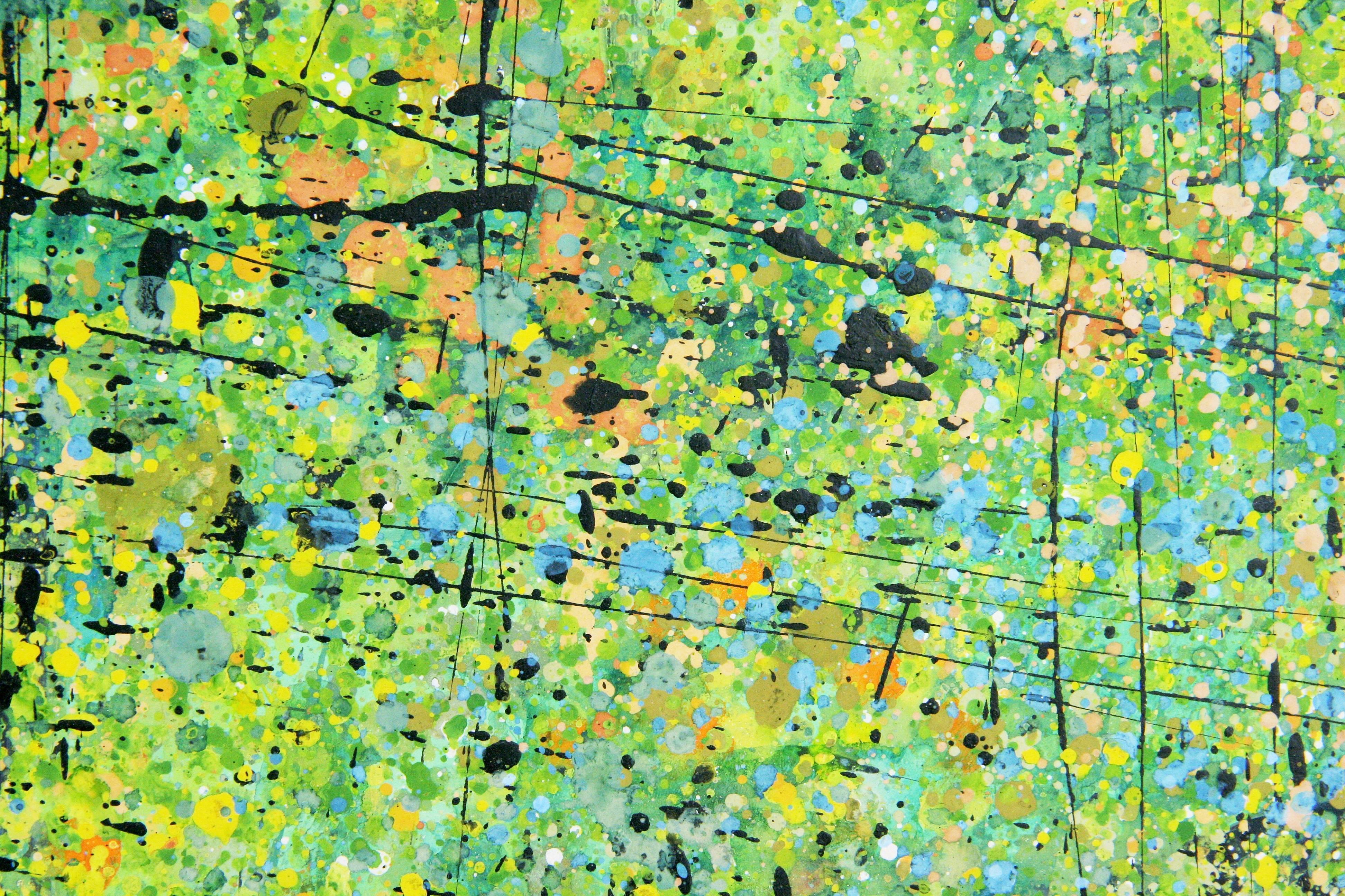 Abstract Forest - Green Abstract Painting by Unknown