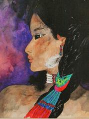 Native American Girl Portrait
