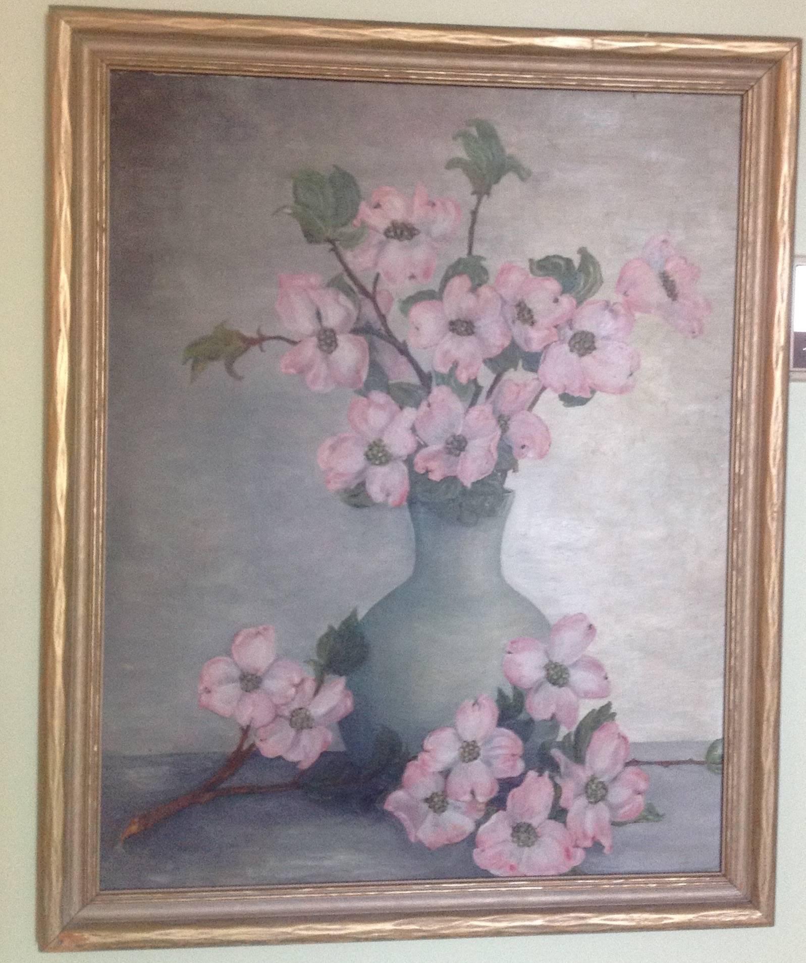 Unknown Still-Life Painting - 1930's Impressionist  Flowers Still Life Painting