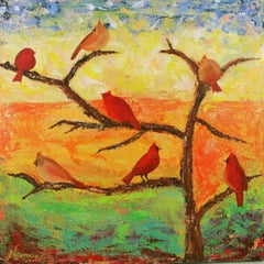 Cardinals Bird Landscape  
