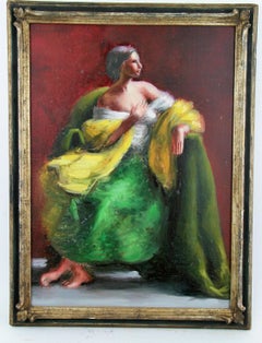 Impressionist Figurative painting of a French Noble Woman