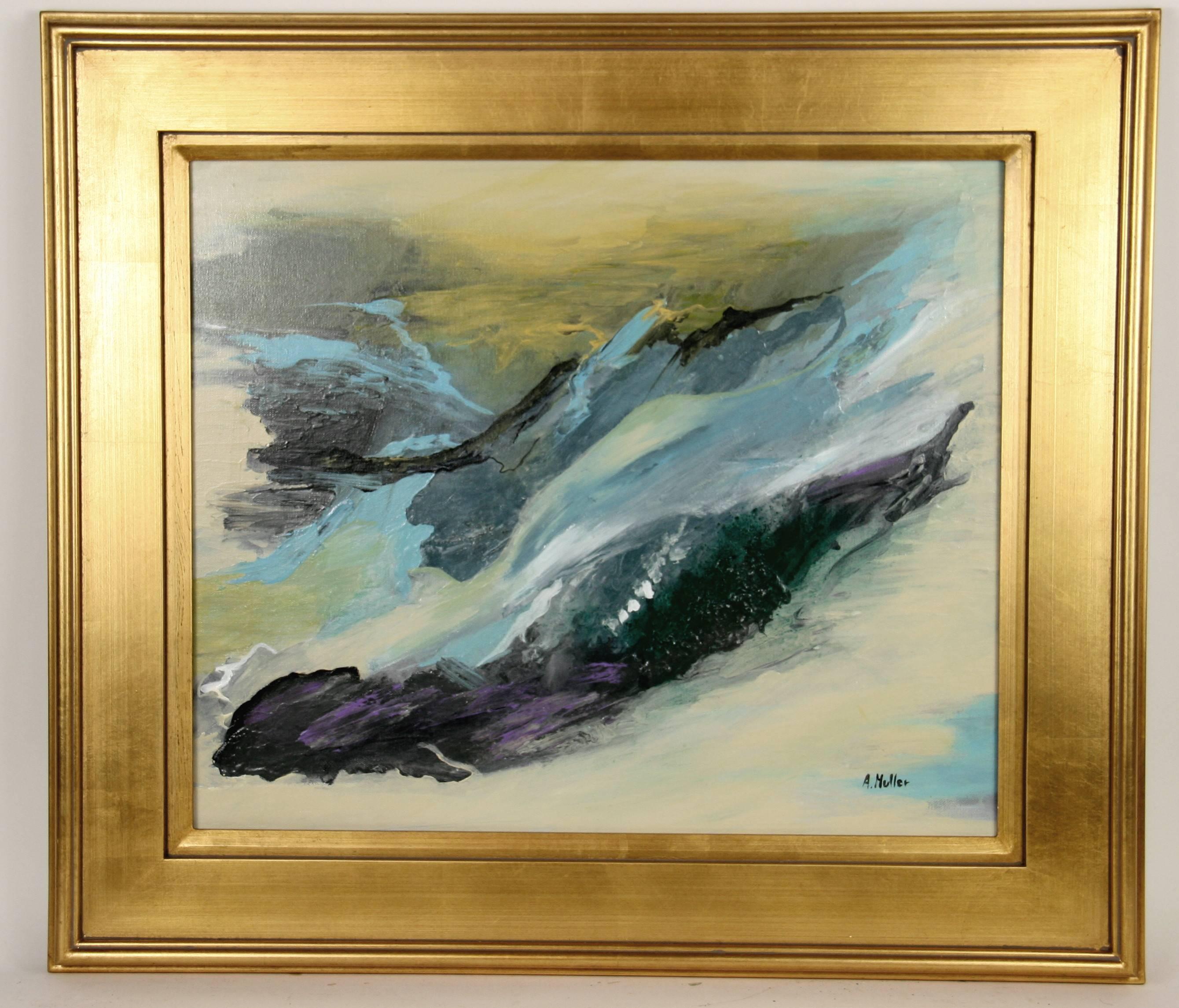 Unknown Landscape Painting - Abstract Seascape