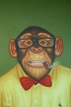 Funky Monkey Smoking a Cigar