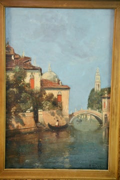 Antique Venetian Canal Scene