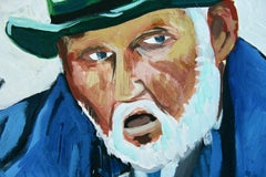 Blues Jazz Musician Oil Painting