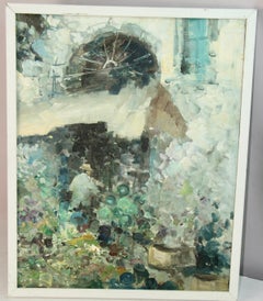 Parian Impressionist Flower Vendor Oil Painting