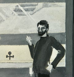 Artist Studio Tonal Gouache Interior Painting Session